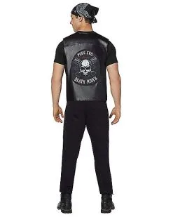 Spirit Halloween Adult Biker Vest 15 Spirit Halloween Adult Biker Vest -Costume Themes Shop 01455161 e