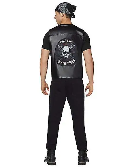 Spirit Halloween Adult Biker Vest 7 Spirit Halloween Adult Biker Vest - Image 5