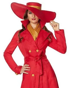 Spirit Halloween Adult Carmen Sandiego Costume -Costume Themes Shop 01460989 c