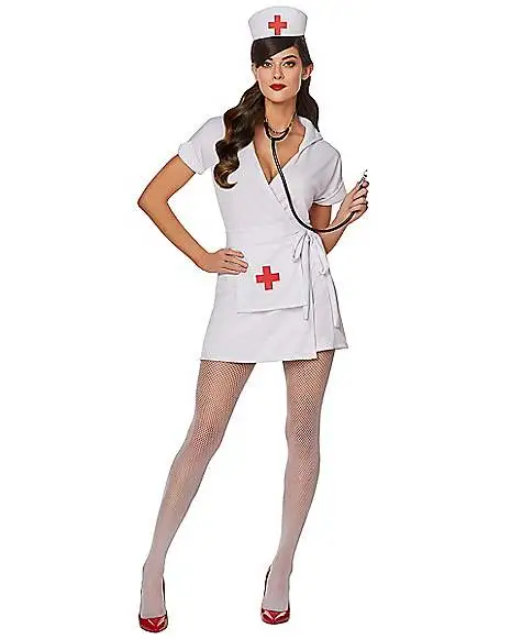 Spirit Halloween Adult Classic Nurse Costume 4 Spirit Halloween Adult Classic Nurse Costume - Image 2
