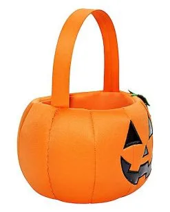 Spirit Halloween Light-Up Pumpkin Plush Treat Bucket 8 Spirit Halloween Light-Up Pumpkin Plush Treat Bucket -Costume Themes Shop 01466705 c