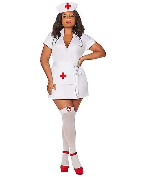Spirit Halloween Adult Classic Nurse Plus Size Costume 3 Spirit Halloween Adult Classic Nurse Plus Size Costume