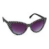 Spirit Halloween Black And White '50s Polka Dot Sunglasses -Costume Themes Shop 01468792 a