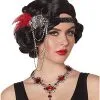 Spirit Halloween '20s Beaded Feather Headband 1 Spirit Halloween '20s Beaded Feather Headband -Costume Themes Shop 01468891 a