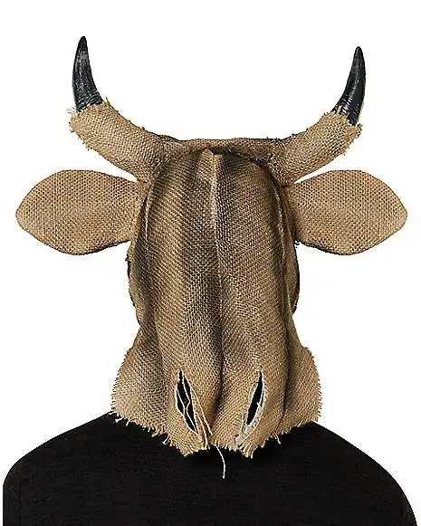 Spirit Halloween Moving Mouth Bull Scarecrow Full Mask 5 Spirit Halloween Moving Mouth Bull Scarecrow Full Mask - Image 3
