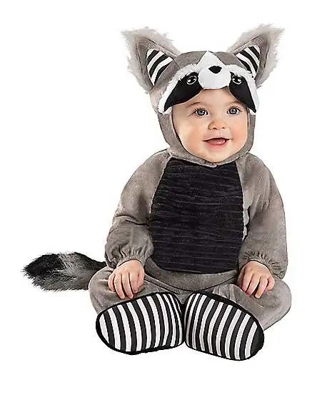 Spirit Halloween Baby Faux Fur Lil’ Raccoon Costume 3 Spirit Halloween Baby Faux Fur Lil’ Raccoon Costume