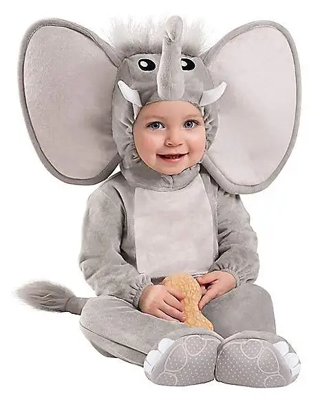 Spirit Halloween Baby Faux Fur Lil’ Elephant Costume 3 Spirit Halloween Baby Faux Fur Lil’ Elephant Costume