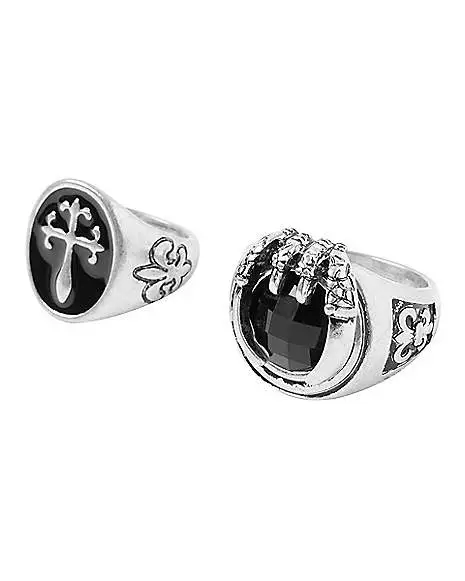 Spirit Halloween Adult Vampire Ring Set 3 Spirit Halloween Adult Vampire Ring Set