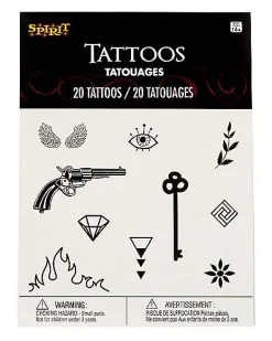 Spirit Halloween Mini Temporary Tattoos - 20 Pack 9 Spirit Halloween Mini Temporary Tattoos - 20 Pack -Costume Themes Shop 01473982 d