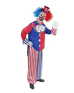 Spirit Halloween Adult Patriotic Clown Costume 7 Spirit Halloween Adult Patriotic Clown Costume -Costume Themes Shop 01474337 c