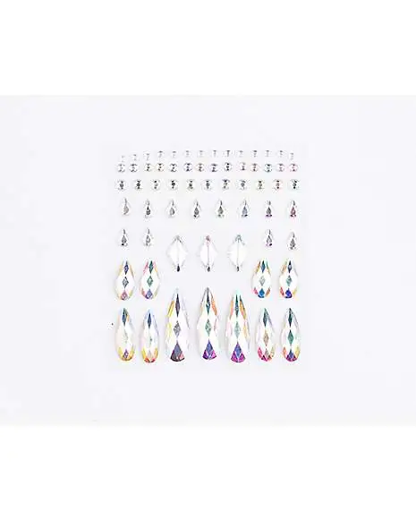 Spirit Halloween Clear Press On Gem Stones 65 Piece Set 5 Spirit Halloween Clear Press On Gem Stones 65 Piece Set - Image 3