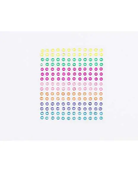 Spirit Halloween Neon Press On Gem Stones 180 Piece Set 5 Spirit Halloween Neon Press On Gem Stones 180 Piece Set - Image 3