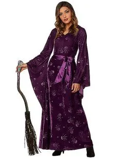 Spirit Halloween Adult Velvet Celestial Robe