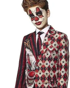 Spirit Halloween Kids Creepy Clown Suit -Costume Themes Shop 01477231 c