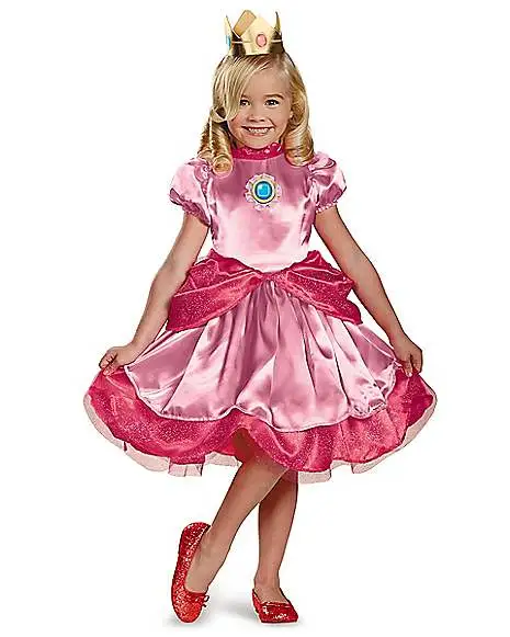Spirit Halloween Toddler Princess Peach Costume - Mario Bros. 3 Spirit Halloween Toddler Princess Peach Costume - Mario Bros.