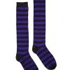 Spirit Halloween Black And Purple Striped Knee High Socks -Costume Themes Shop 01483510 a