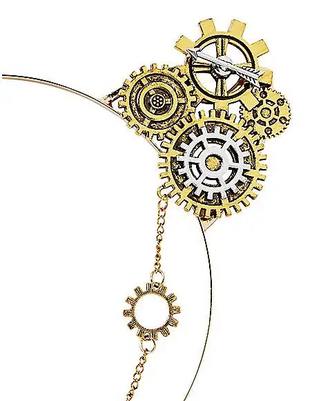 Spirit Halloween Steampunk Gears Cat Ear Headband 4 Spirit Halloween Steampunk Gears Cat Ear Headband - Image 2