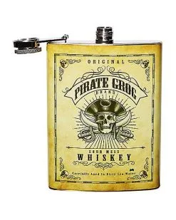 Spirit Halloween Pirate Flask - 8 Oz. 5 Spirit Halloween Pirate Flask - 8 Oz. -Costume Themes Shop 01485911 b