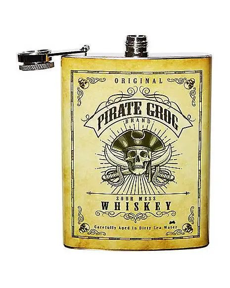 Spirit Halloween Pirate Flask - 8 Oz. 4 Spirit Halloween Pirate Flask - 8 Oz. - Image 2