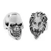 Spirit Halloween Punk Skull And Lion Rings - 2 Pack -Costume Themes Shop 01486620 a