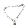Spirit Halloween Punk Padlock Chain Necklace 2 Spirit Halloween Punk Padlock Chain Necklace -Costume Themes Shop 01486653 a
