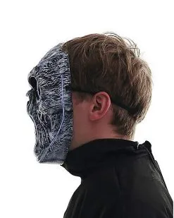Spirit Halloween Light-Up EL Wire Wailing Spirit Half Mask 11 Spirit Halloween Light-Up EL Wire Wailing Spirit Half Mask -Costume Themes Shop 01488154 f