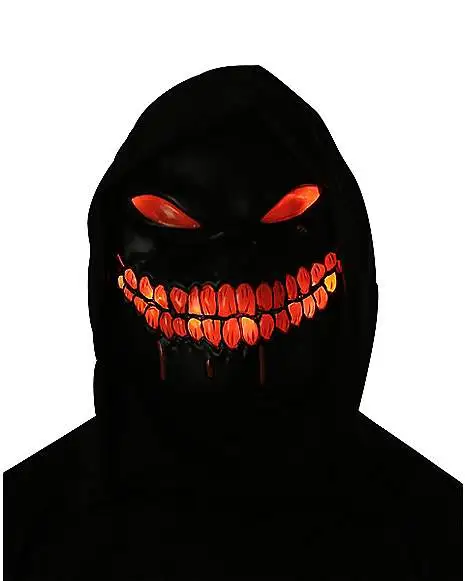 Spirit Halloween Light-Up Hooded Nightstalker Full Mask 7 Spirit Halloween Light-Up Hooded Nightstalker Full Mask - Image 5