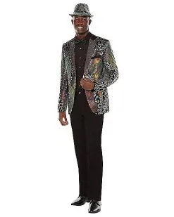 Spirit Halloween Adult '20s Multicolored Jacket -Costume Themes Shop 01488824 d
