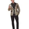 Spirit Halloween Adult '20s Gold And Black Jacket 2 Spirit Halloween Adult '20s Gold And Black Jacket -Costume Themes Shop 01488873 a