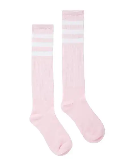 Spirit Halloween Pink And White Knee High Socks 3 Spirit Halloween Pink And White Knee High Socks