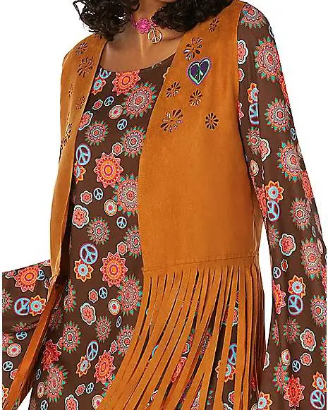 Spirit Halloween Adult Flower Power Hippie Costume 5 Spirit Halloween Adult Flower Power Hippie Costume - Image 3
