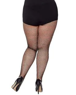 Spirit Halloween Fallen Angel Rhinestone Fishnet Stockings 7 Spirit Halloween Fallen Angel Rhinestone Fishnet Stockings -Costume Themes Shop 01490119 b