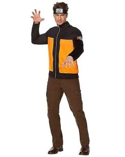 Spirit Halloween Adult Male Naruto Jacket - Naruto Shippuden
