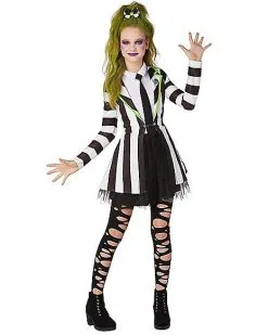 Spirit Halloween Kids Beetlejuice Dress 7 Spirit Halloween Kids Beetlejuice Dress -Costume Themes Shop 01491117 b