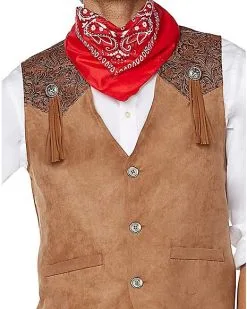 Spirit Halloween Adult Western Cowboy Plus Size Costume Kit 9 Spirit Halloween Adult Western Cowboy Plus Size Costume Kit -Costume Themes Shop 01492743 e