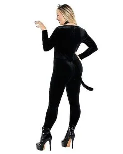 Spirit Halloween Adult Fierce Feline Catsuit Costume -Costume Themes Shop 01493873 d