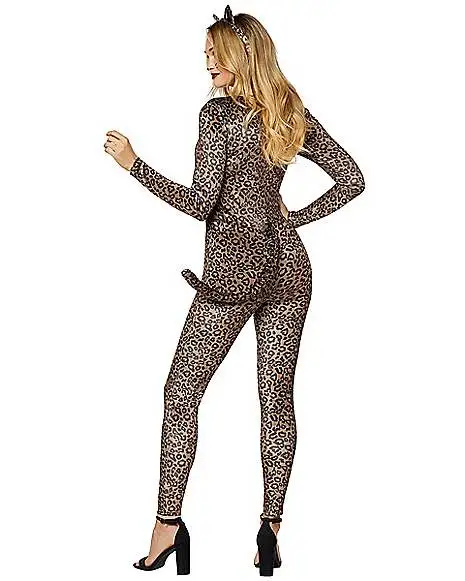 Spirit Halloween Adult Cheetah Catsuit Costume 5 Spirit Halloween Adult Cheetah Catsuit Costume - Image 3