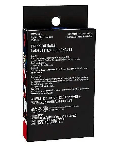 Spirit Halloween Kids Harley Quinn Press On Nails - DC Comics 6 Spirit Halloween Kids Harley Quinn Press On Nails - DC Comics - Image 4