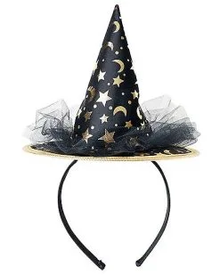 Spirit Halloween Celestial Mini Witch Hat Headband
