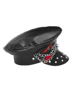 Spirit Halloween Punk Rock Studded Hat -Costume Themes Shop 01503408 c