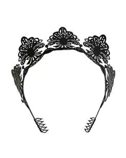 Spirit Halloween Black Filigree Crown -Costume Themes Shop 01503481 c