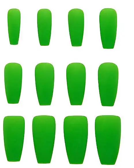 Spirit Halloween '80s Green Press On Nails 3 Spirit Halloween '80s Green Press On Nails