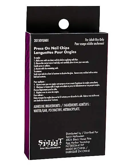Spirit Halloween '80s Black Press On Nails 6 Spirit Halloween '80s Black Press On Nails - Image 4