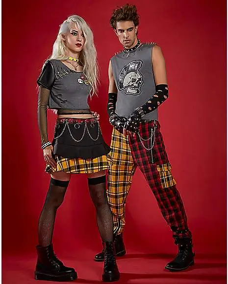 Spirit Halloween Adult Punk Rock Rebel Costume 4 Spirit Halloween Adult Punk Rock Rebel Costume - Image 2