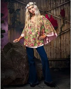 Spirit Halloween Adult Flower Child Costume Kit