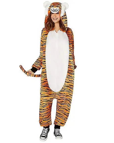 Spirit Halloween Adult Tiger Union Suit 3 Spirit Halloween Adult Tiger Union Suit