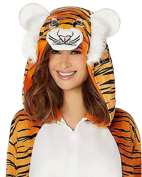 Spirit Halloween Adult Tiger Union Suit 5 Spirit Halloween Adult Tiger Union Suit - Image 3