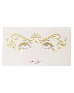 Spirit Halloween Gold Roman Face Decals