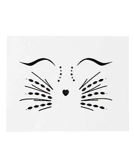 Spirit Halloween Gemstone Cat Face Decals 5 Spirit Halloween Gemstone Cat Face Decals - Image 3