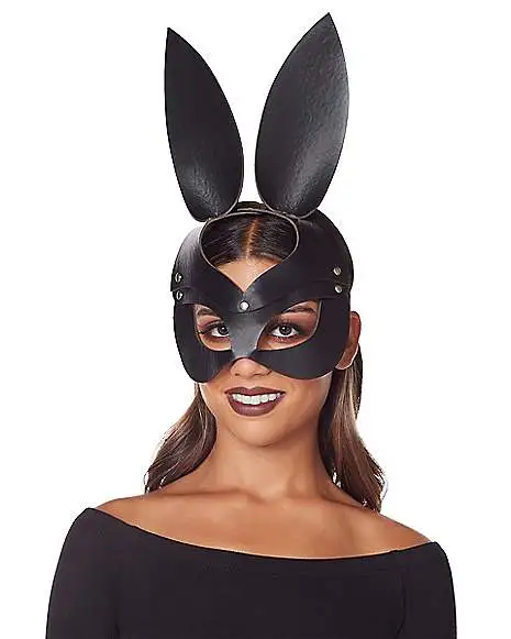 Spirit Halloween Black Bunny Eye Mask 3 Spirit Halloween Black Bunny Eye Mask